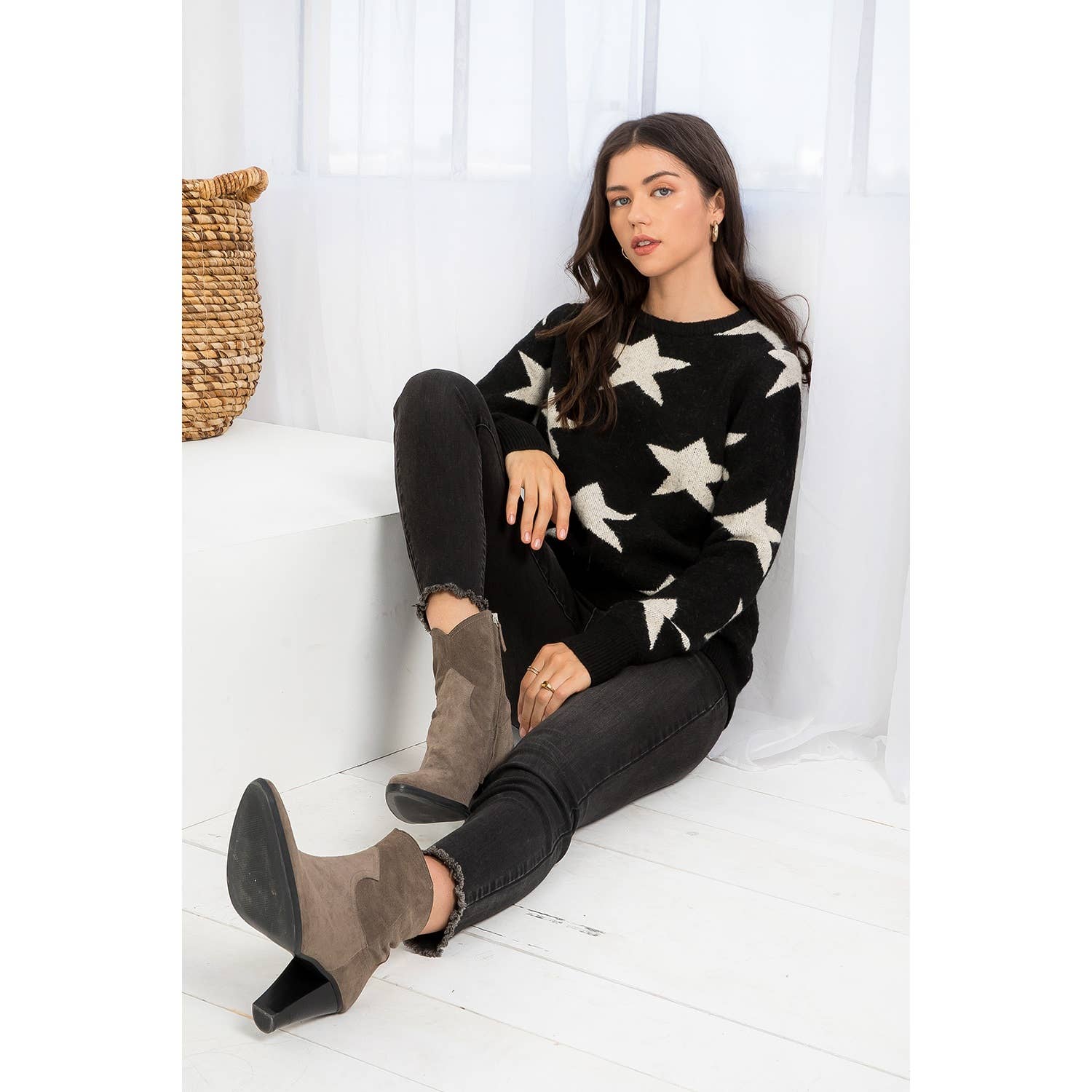 Star Knit Sweater