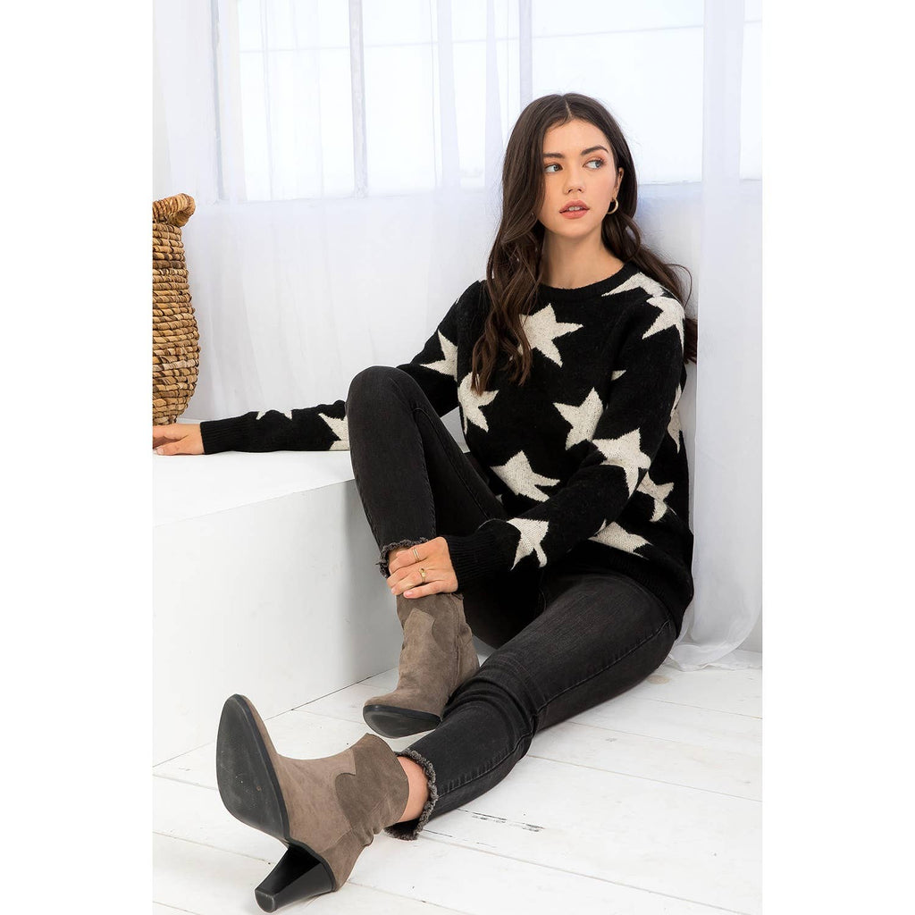 Star Knit Sweater