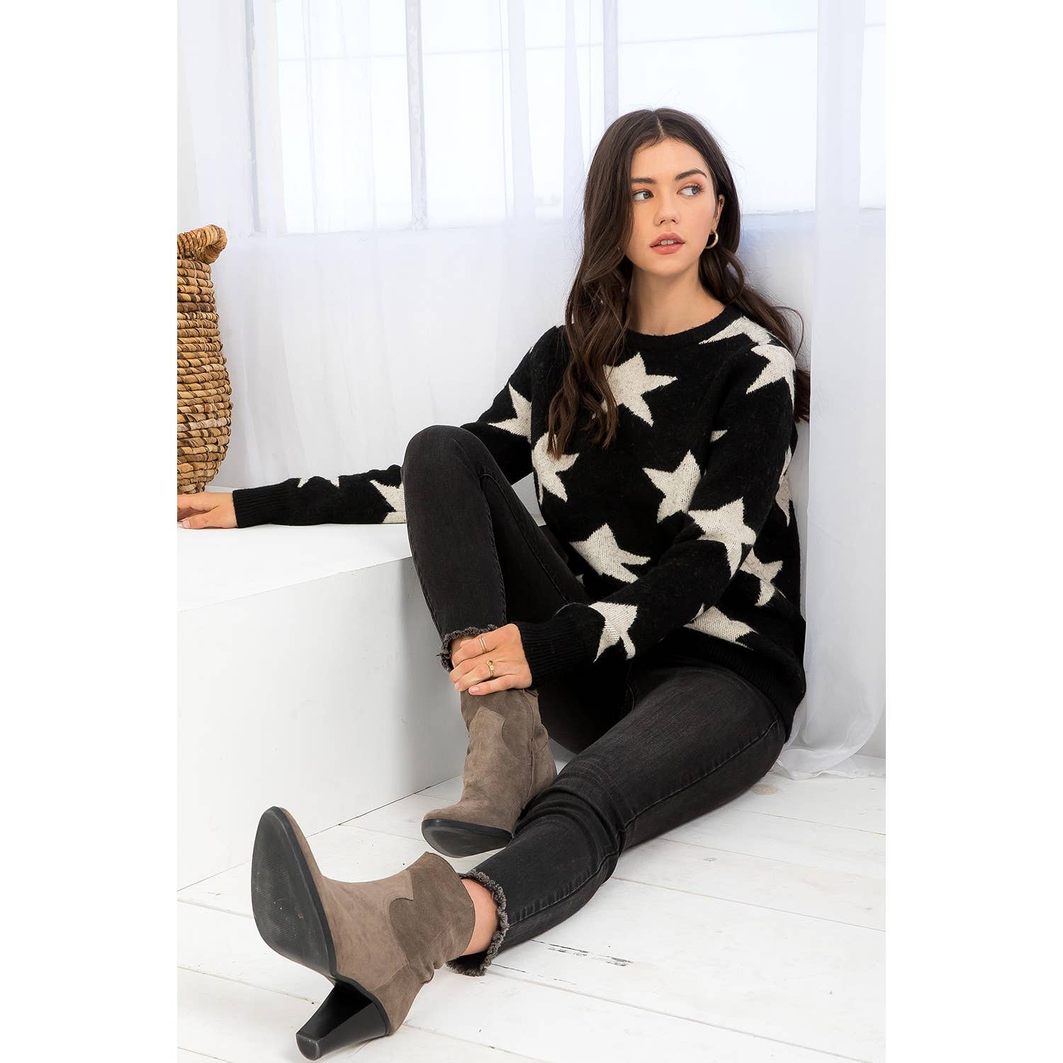 Star Knit Sweater