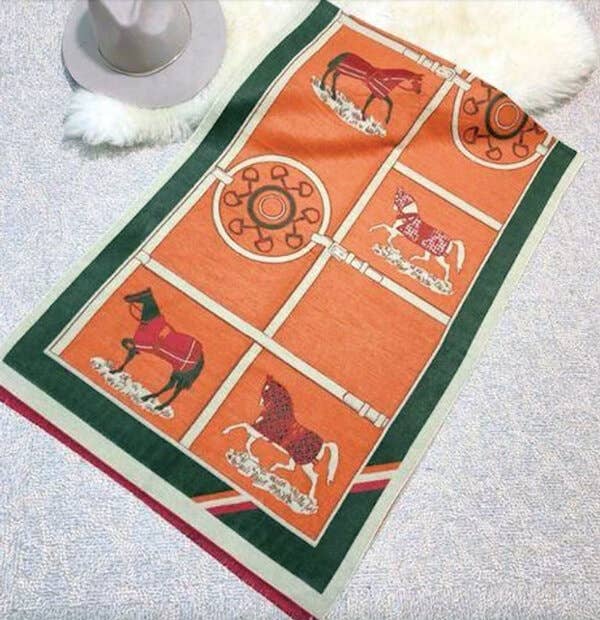 Equestrian Orange Reversible Wrap – Gallop Collection