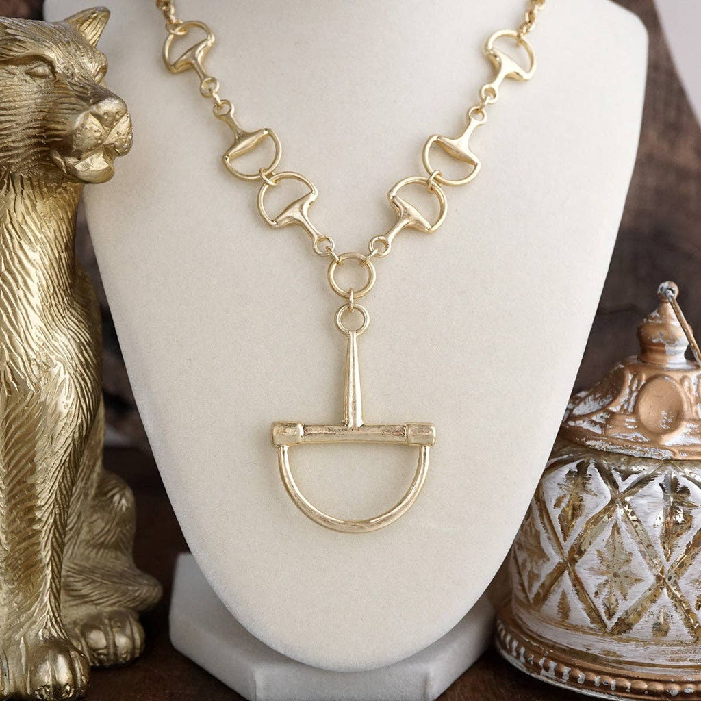 Bit by Bit – Horse Bit Pendant Chain Necklace