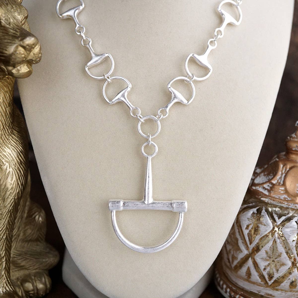 Bit by Bit – Horse Bit Pendant Chain Necklace