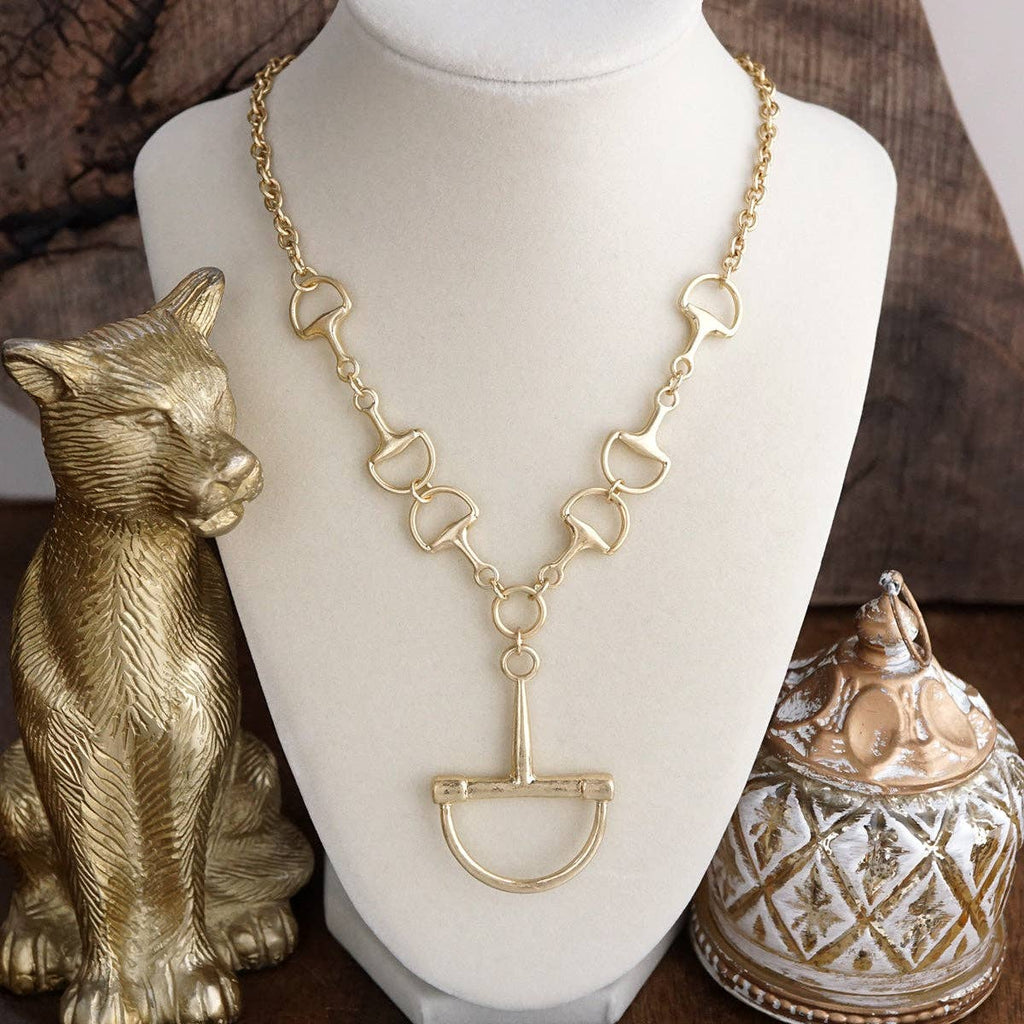 Bit by Bit – Horse Bit Pendant Chain Necklace