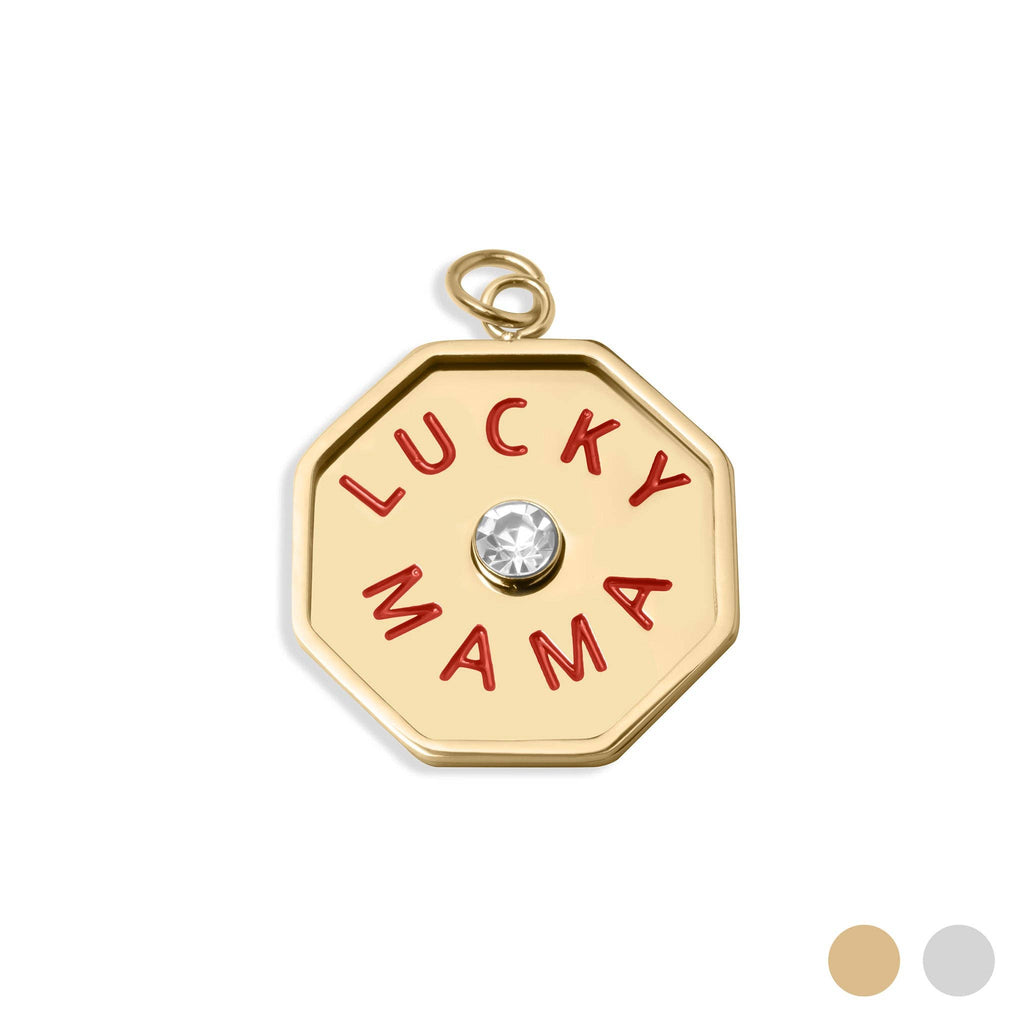 18K Gold PVD Stainless Steel Lucky Mama Charm