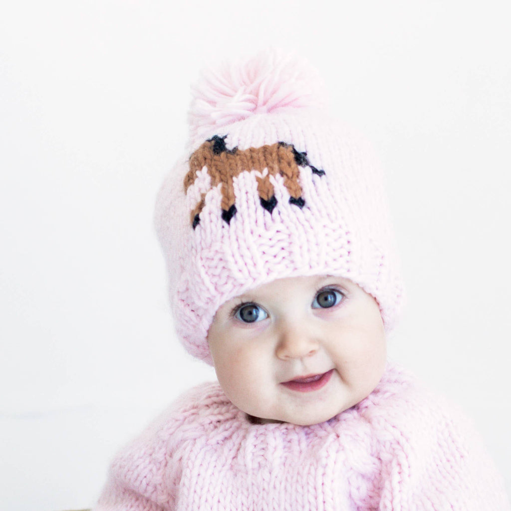 Pony Beanie Hat Blush for Baby & Kids