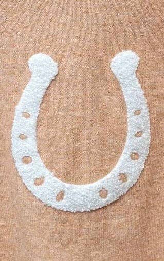 Lucky Horseshoe Cropped Sweater