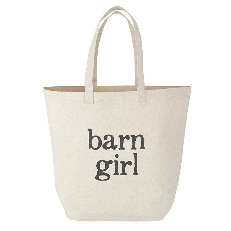 Face to Face Large Canvas Tote - Barn Girl