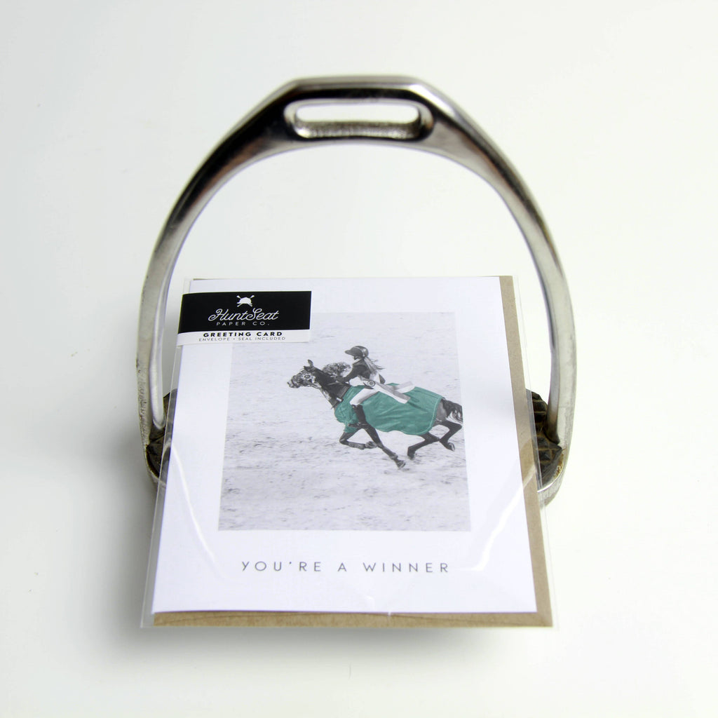 You're a Winner Equestrian Show Jumping Greeting Card