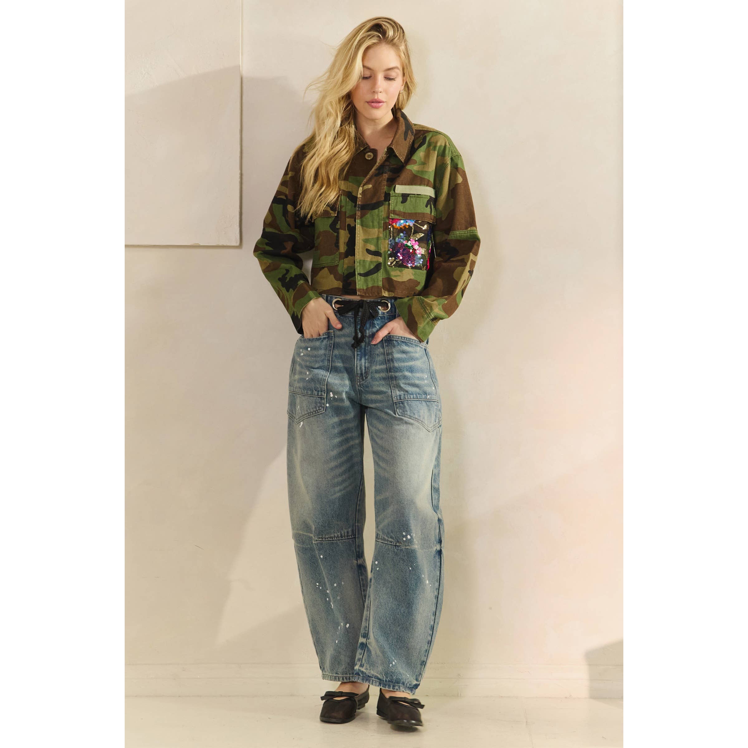 Camo Contrast Jacket