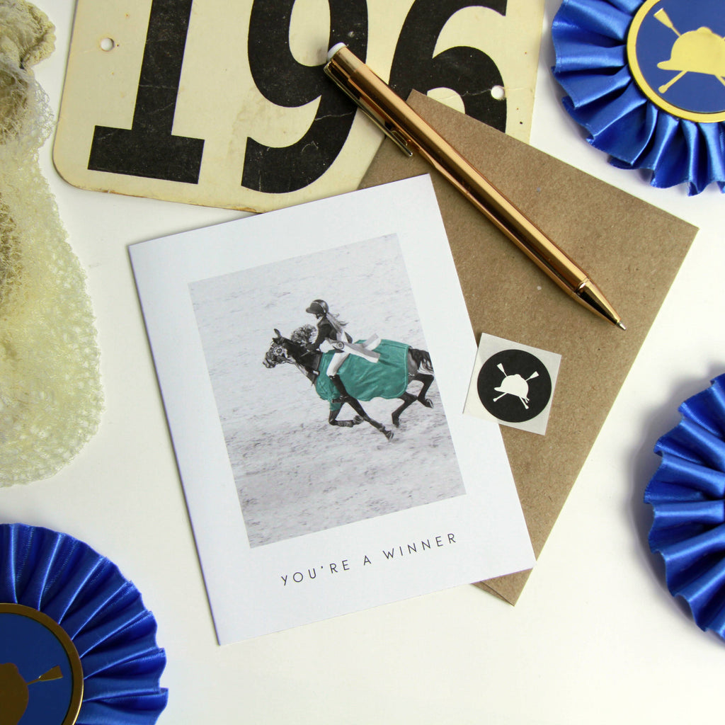 You're a Winner Equestrian Show Jumping Greeting Card