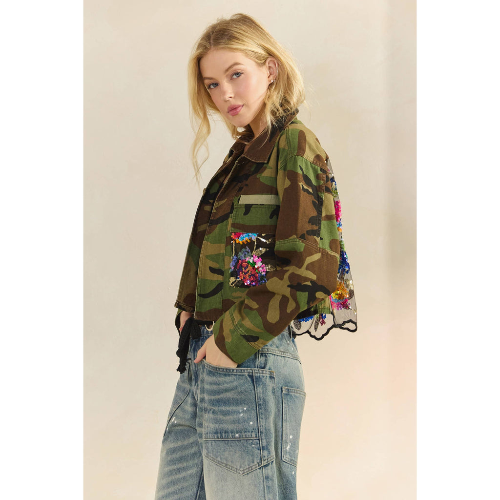 Camo Contrast Jacket