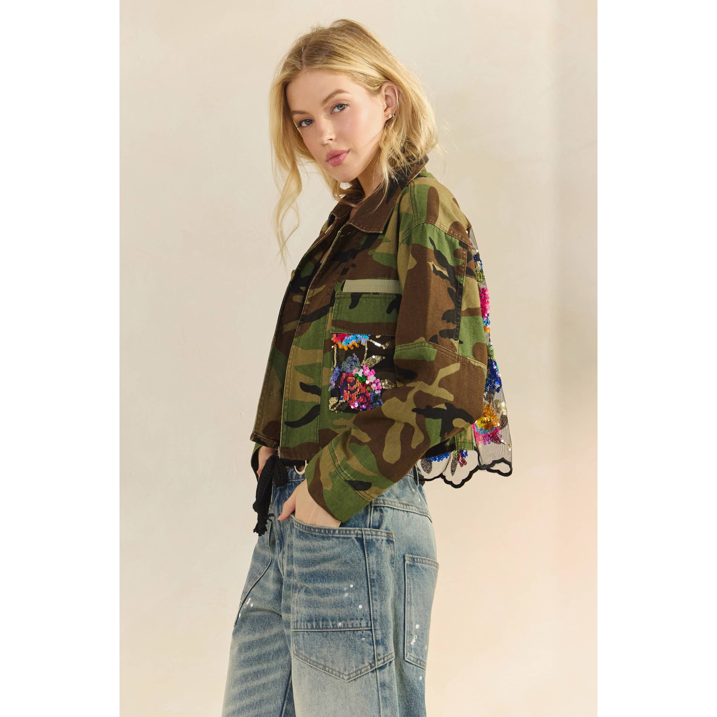 Camo Contrast Jacket
