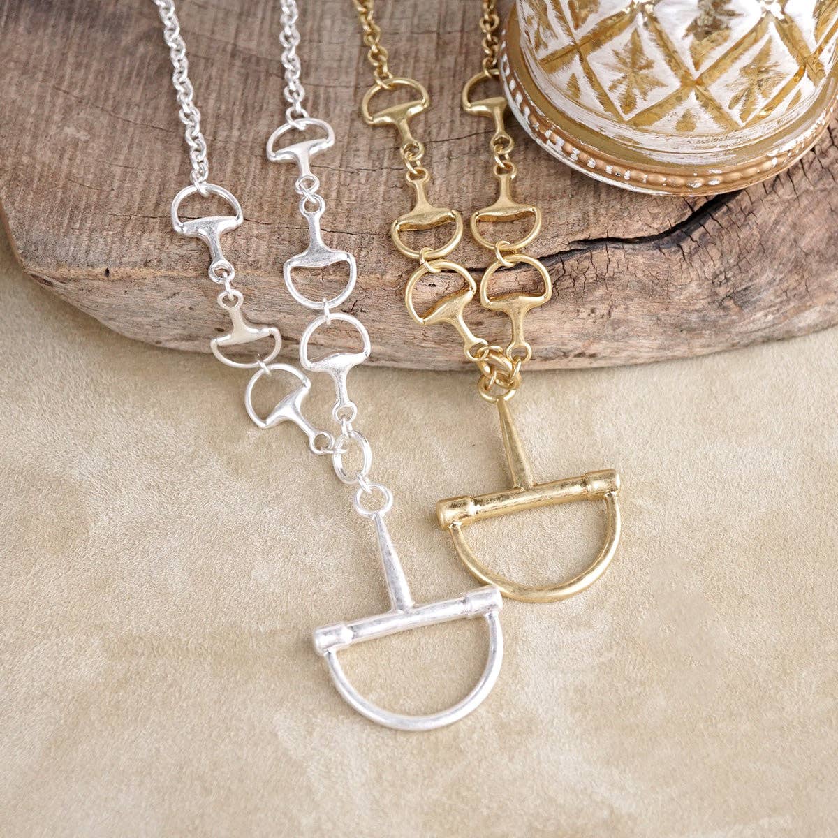 Bit by Bit – Horse Bit Pendant Chain Necklace