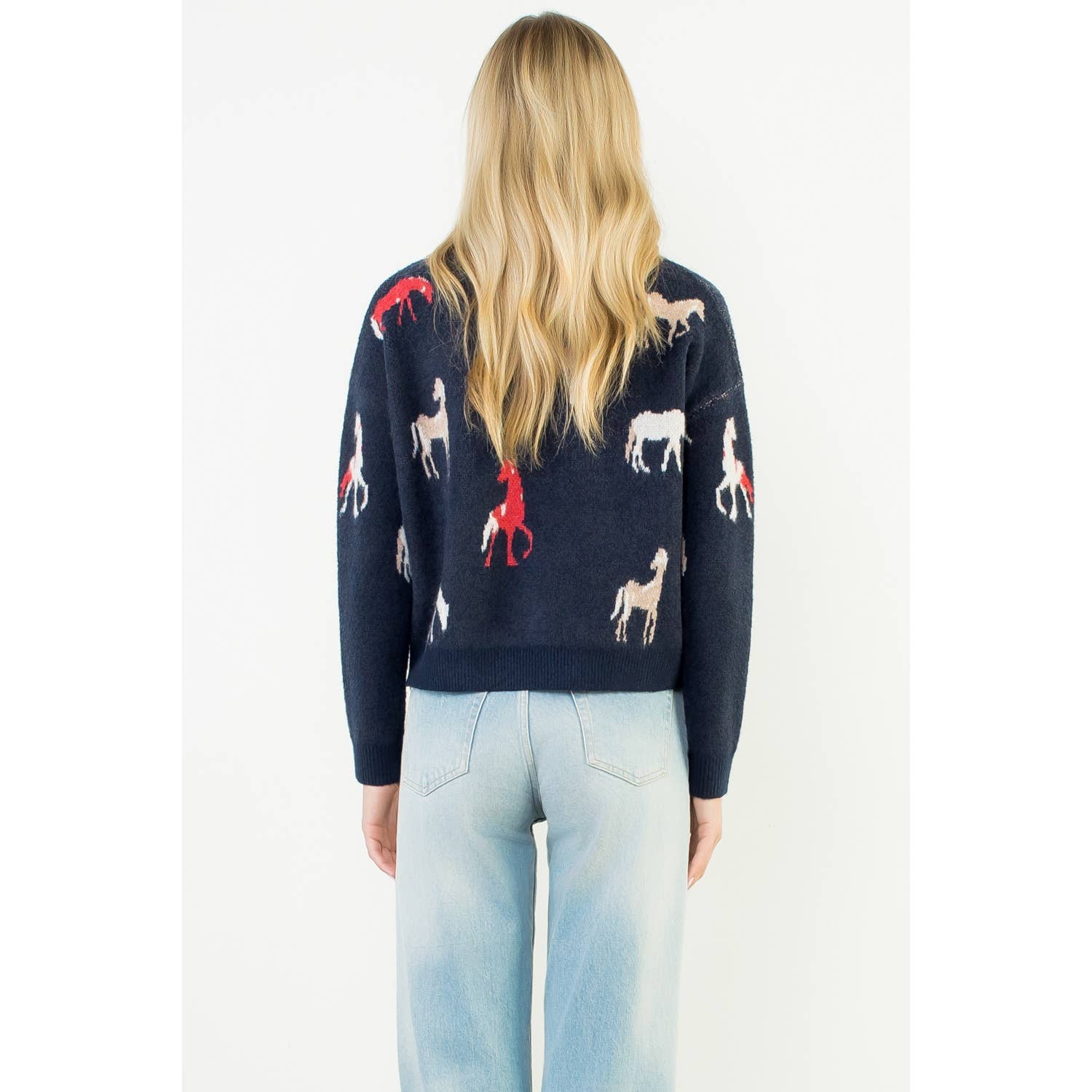 Horse Detail Knit Sweater