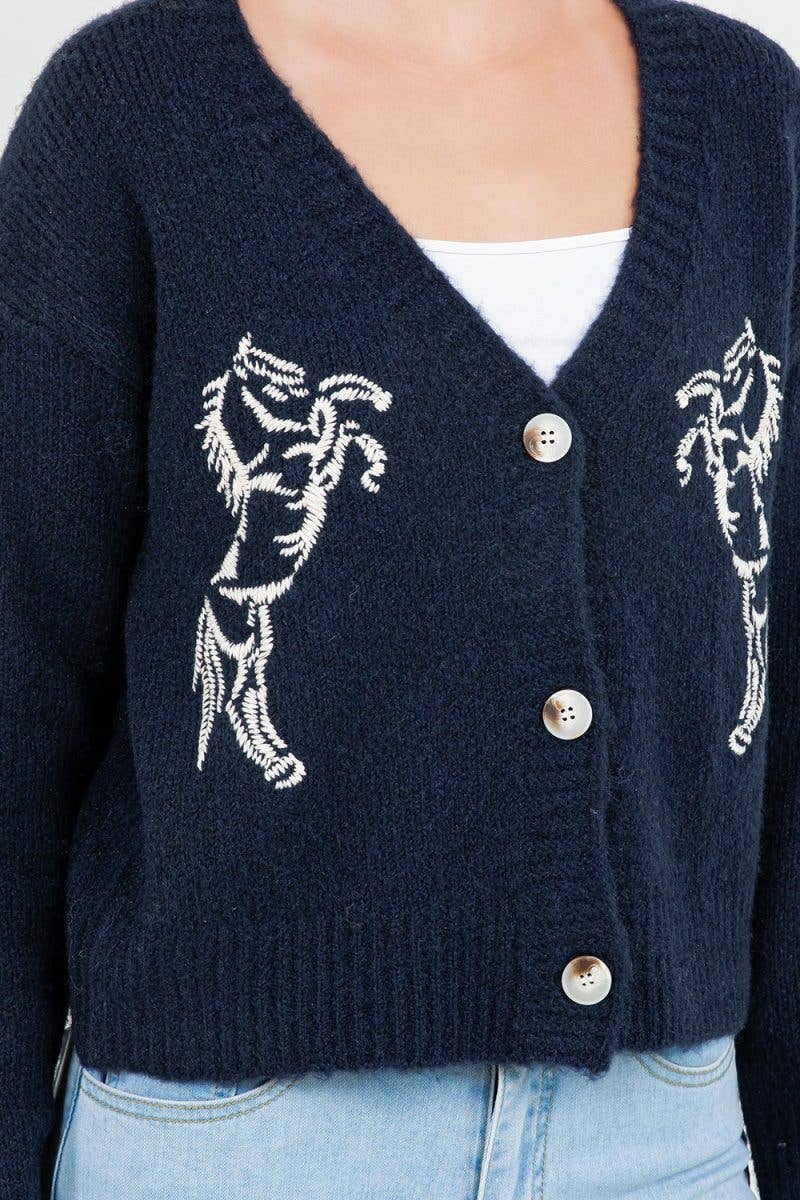 Prancing Horse Cardigan