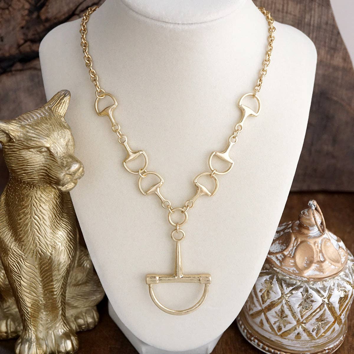 Bit by Bit – Horse Bit Pendant Chain Necklace