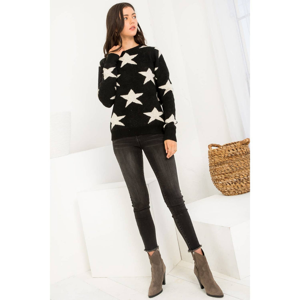 Star Knit Sweater