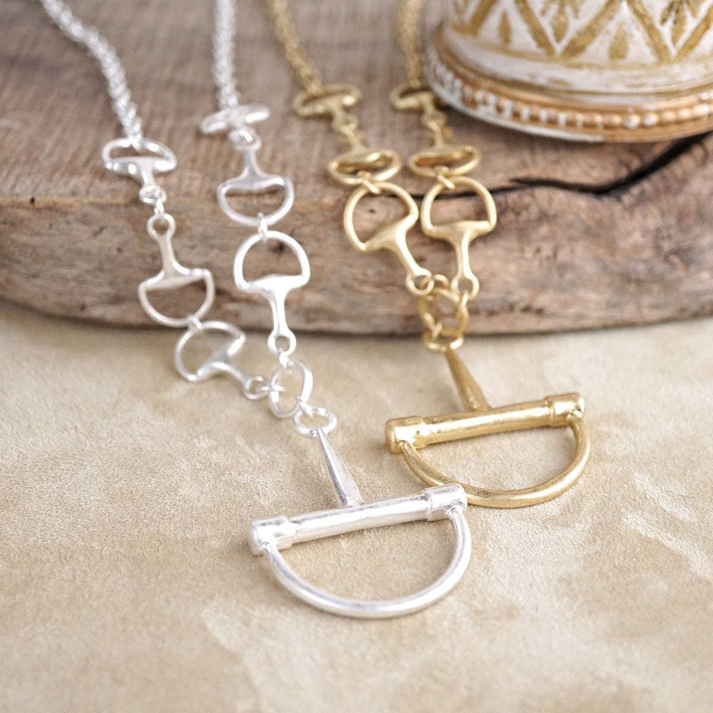 Bit by Bit – Horse Bit Pendant Chain Necklace