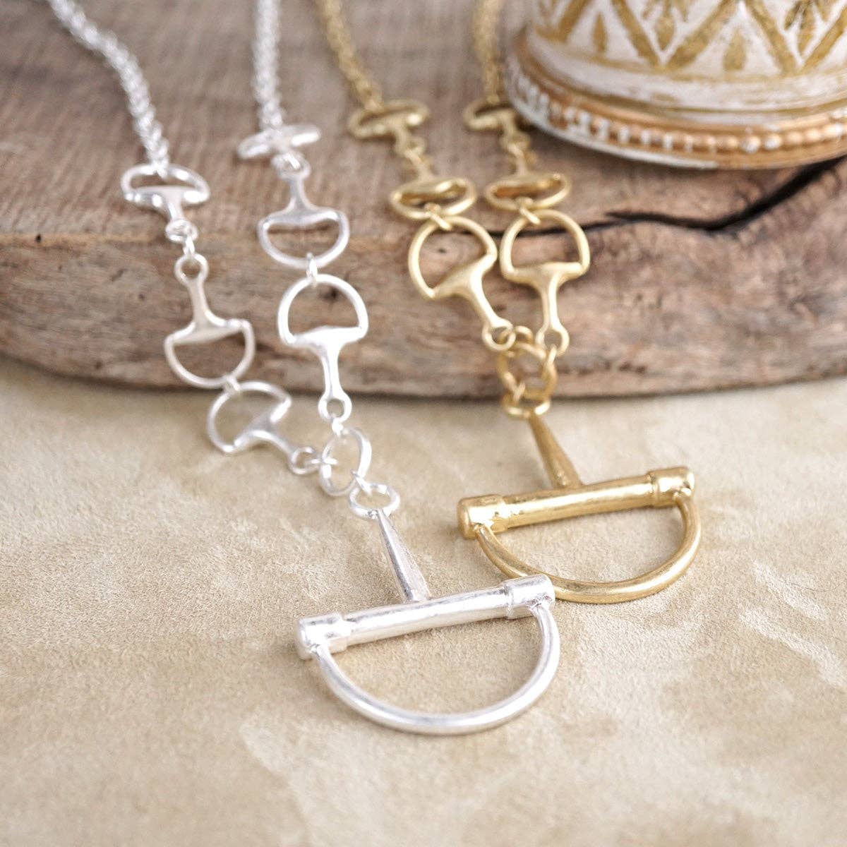 Bit by Bit – Horse Bit Pendant Chain Necklace