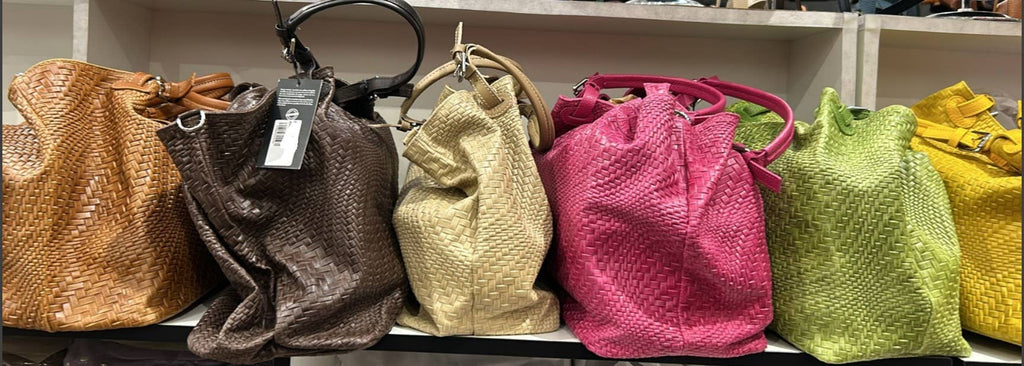 Italian Woven Leather Handbag