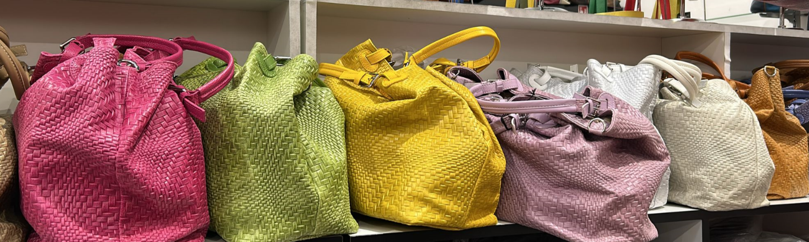 Italian Woven Leather Handbag