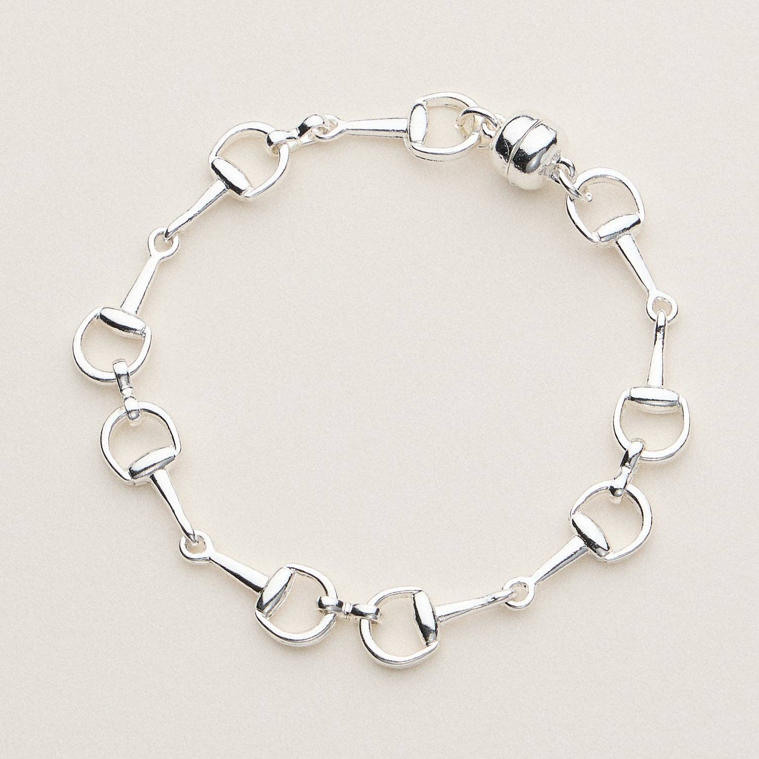 Gold and Silver Bit Chain Bracelet Set