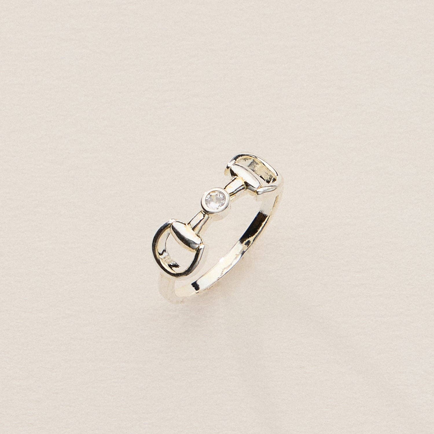 Equestrian-Inspired Bit Ring – 18K Gold Dipped