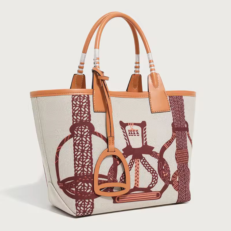 Equestrian Tote Burgundy