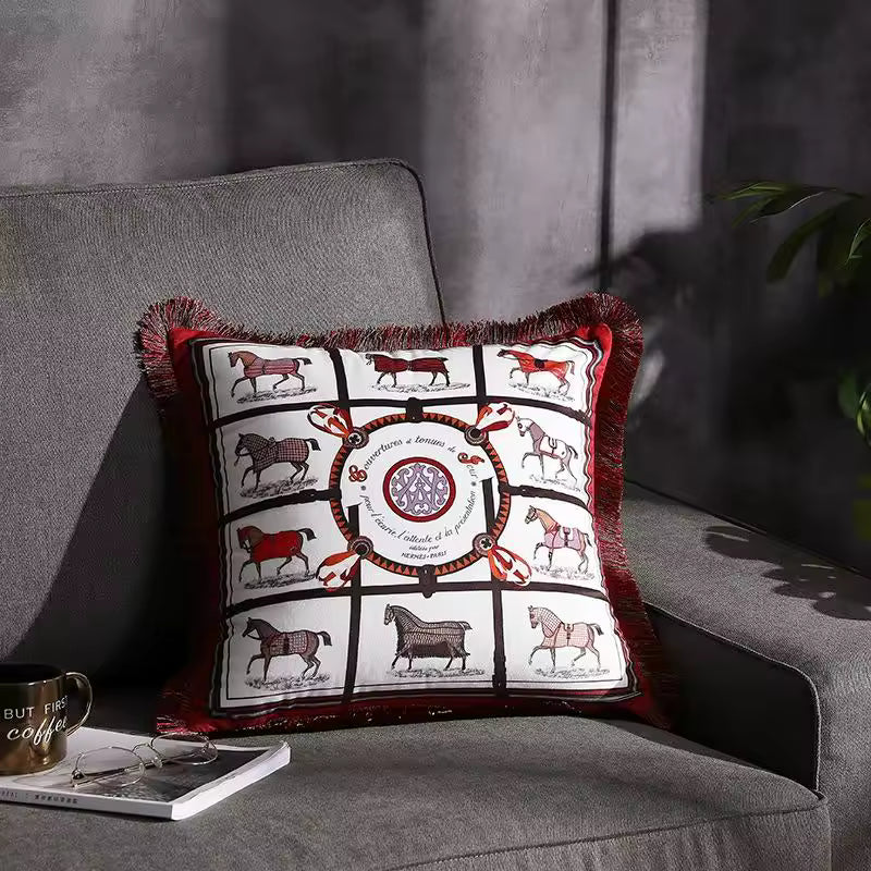 Velvet Pillow Burgundy