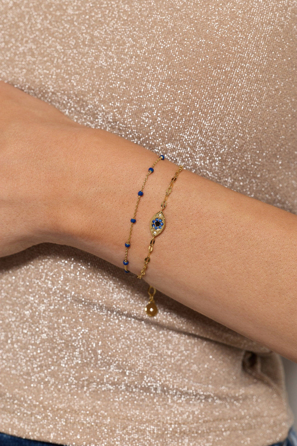 Festival Double Strand Evil Eye Bracelet