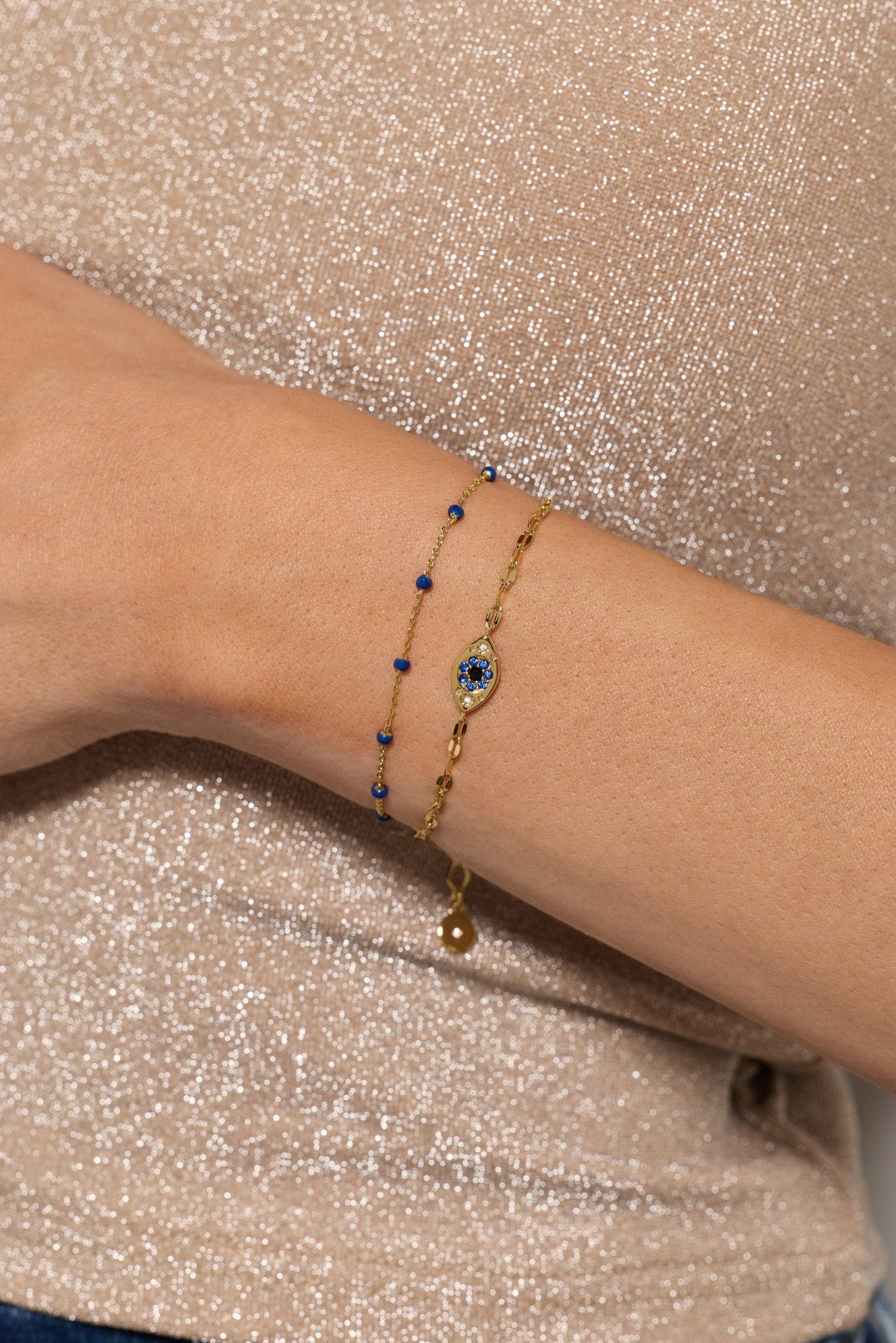Festival Double Strand Evil Eye Bracelet