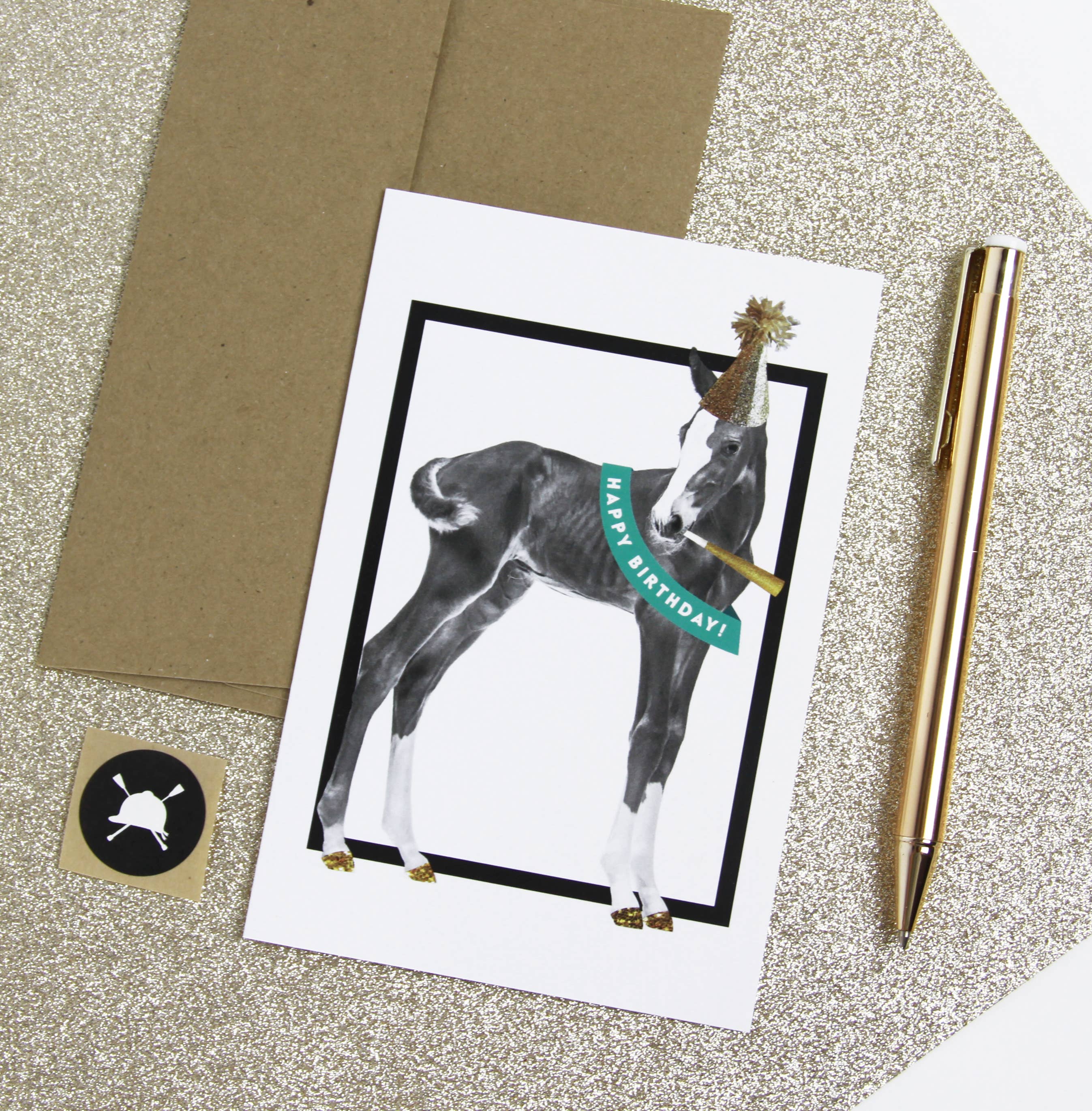 Happy Birthday Equestrian Horse Greeting Card