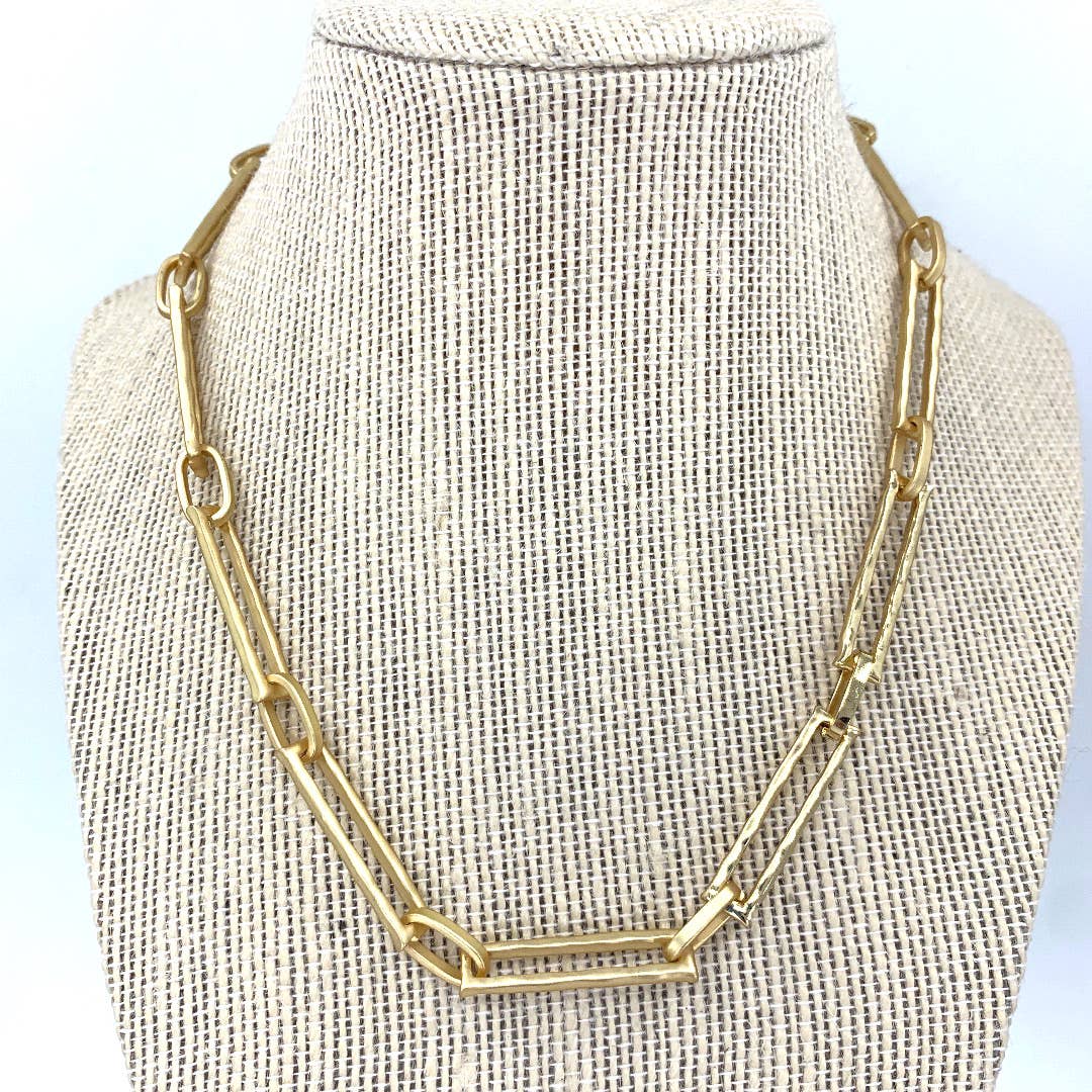 Rectangle Link Necklace