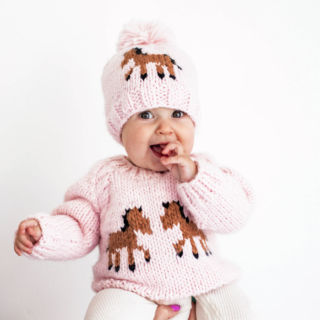 Pony Sweater Blush for Baby & Toddler