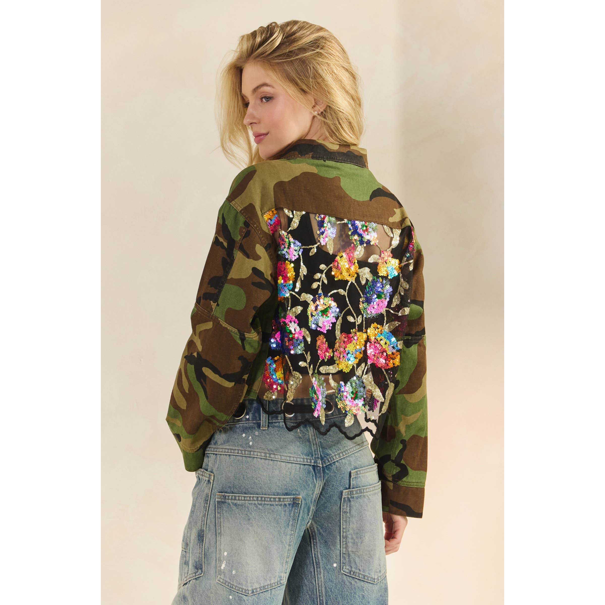 Camo Contrast Jacket