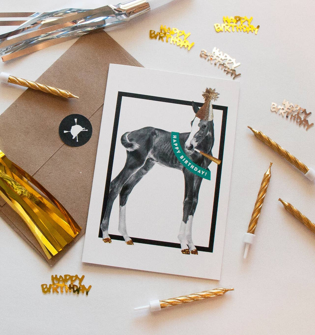 Happy Birthday Equestrian Horse Greeting Card