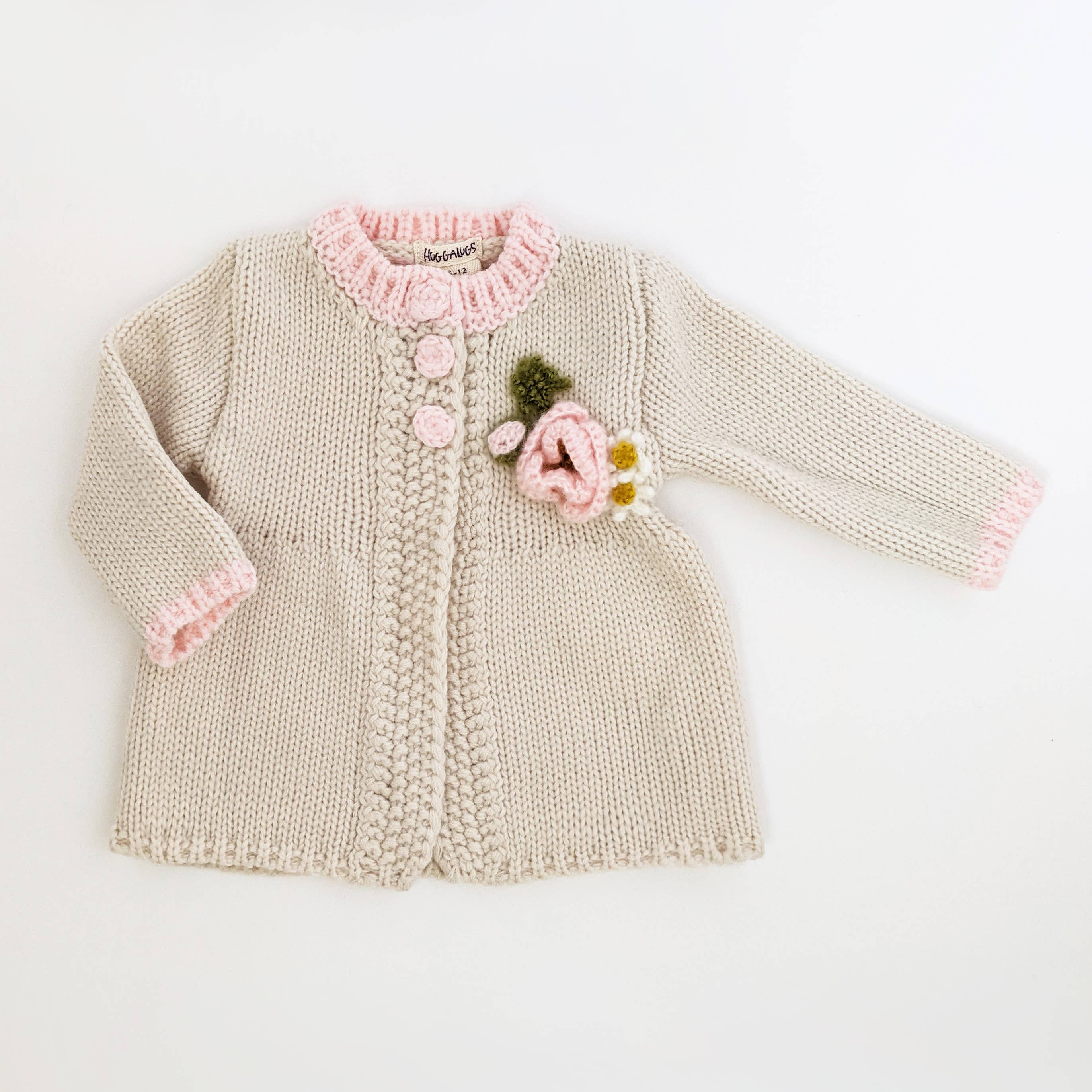 Children-Poppy Handknit Sweater Natural Baby & Toddler