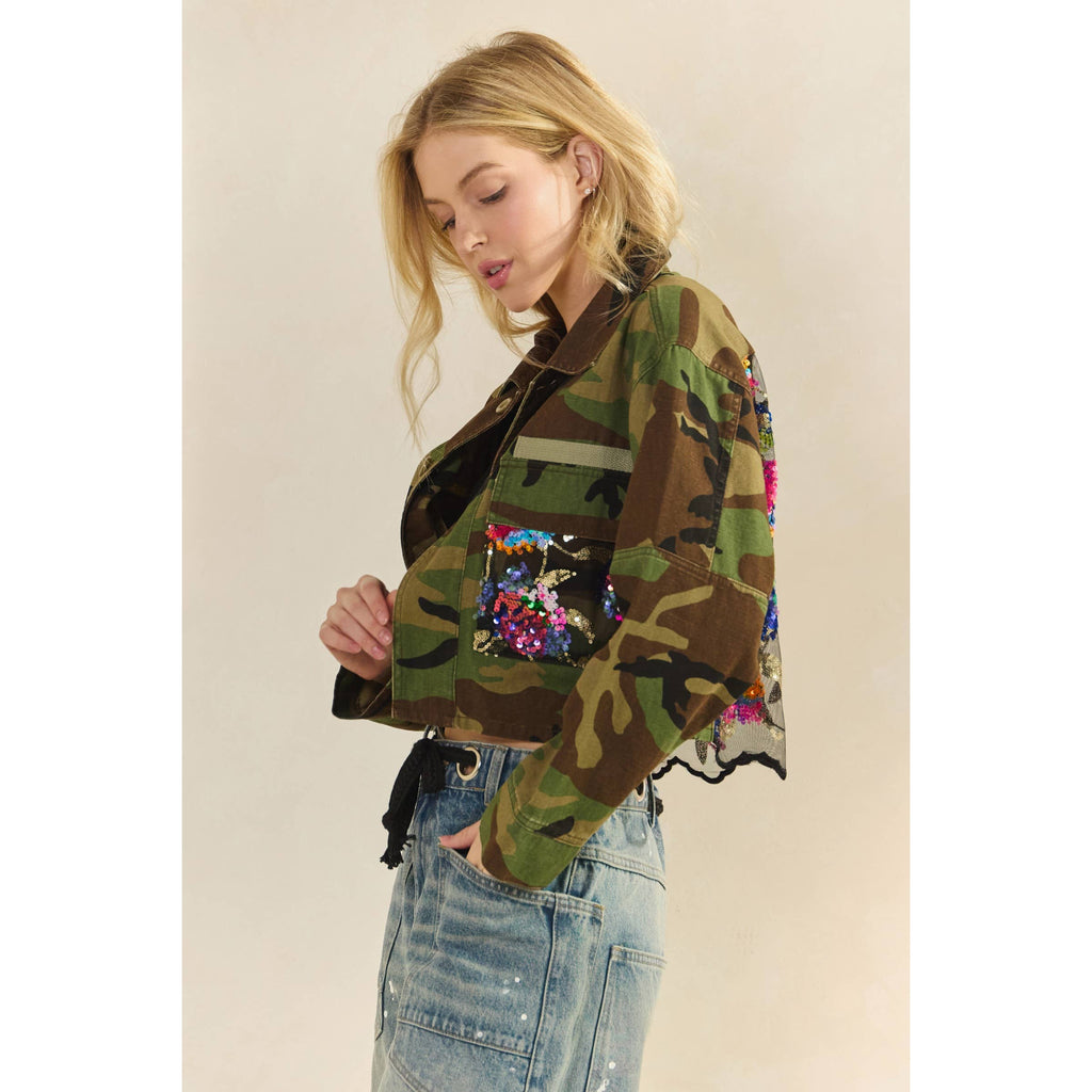 Camo Contrast Jacket