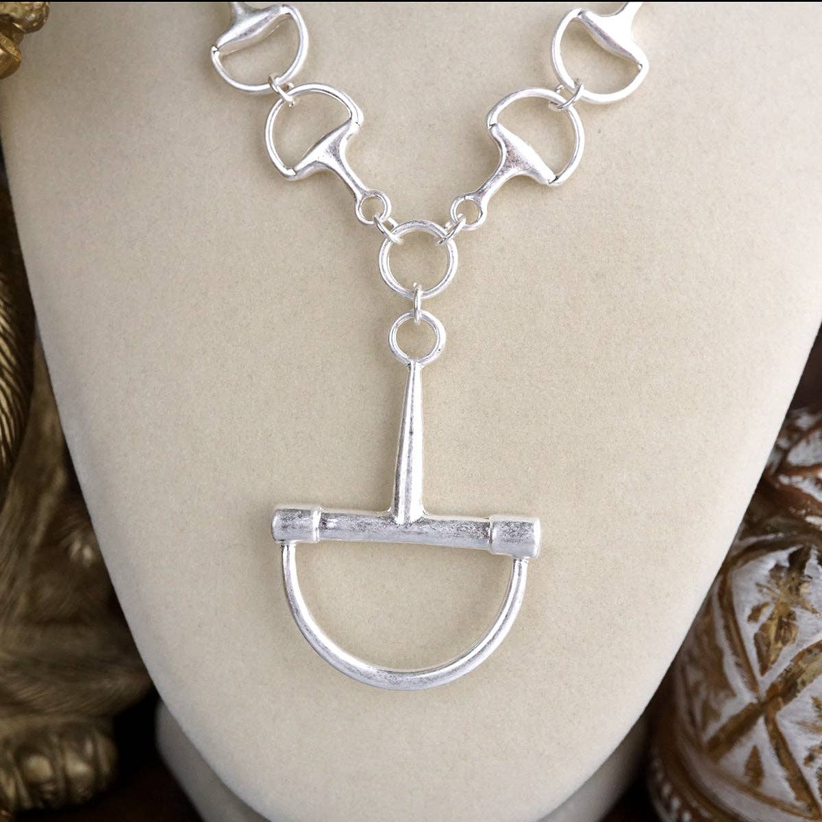 Bit by Bit – Horse Bit Pendant Chain Necklace
