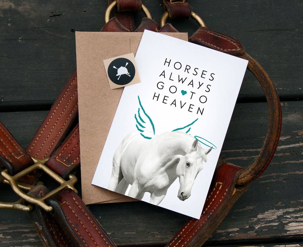 Condolences Equestrian Horse Grief Greeting Card