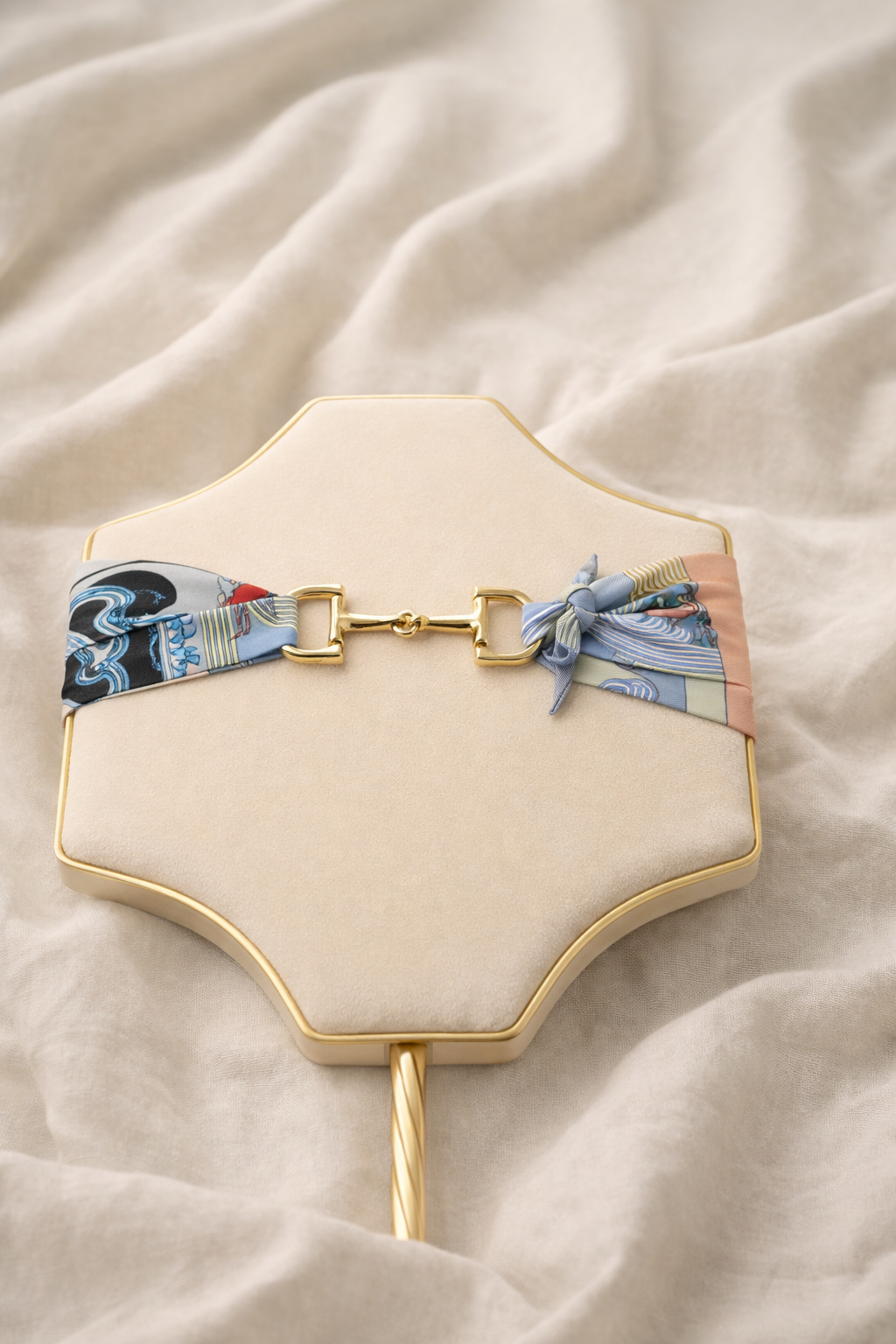 Silk Twilly Scarf Necklace Pastel