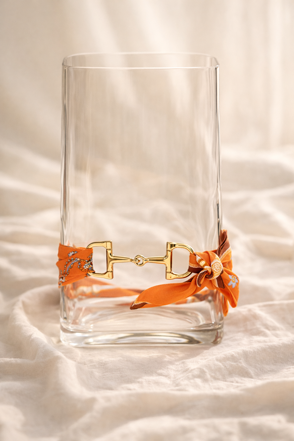 Snaffle bit Orange necklace scarf