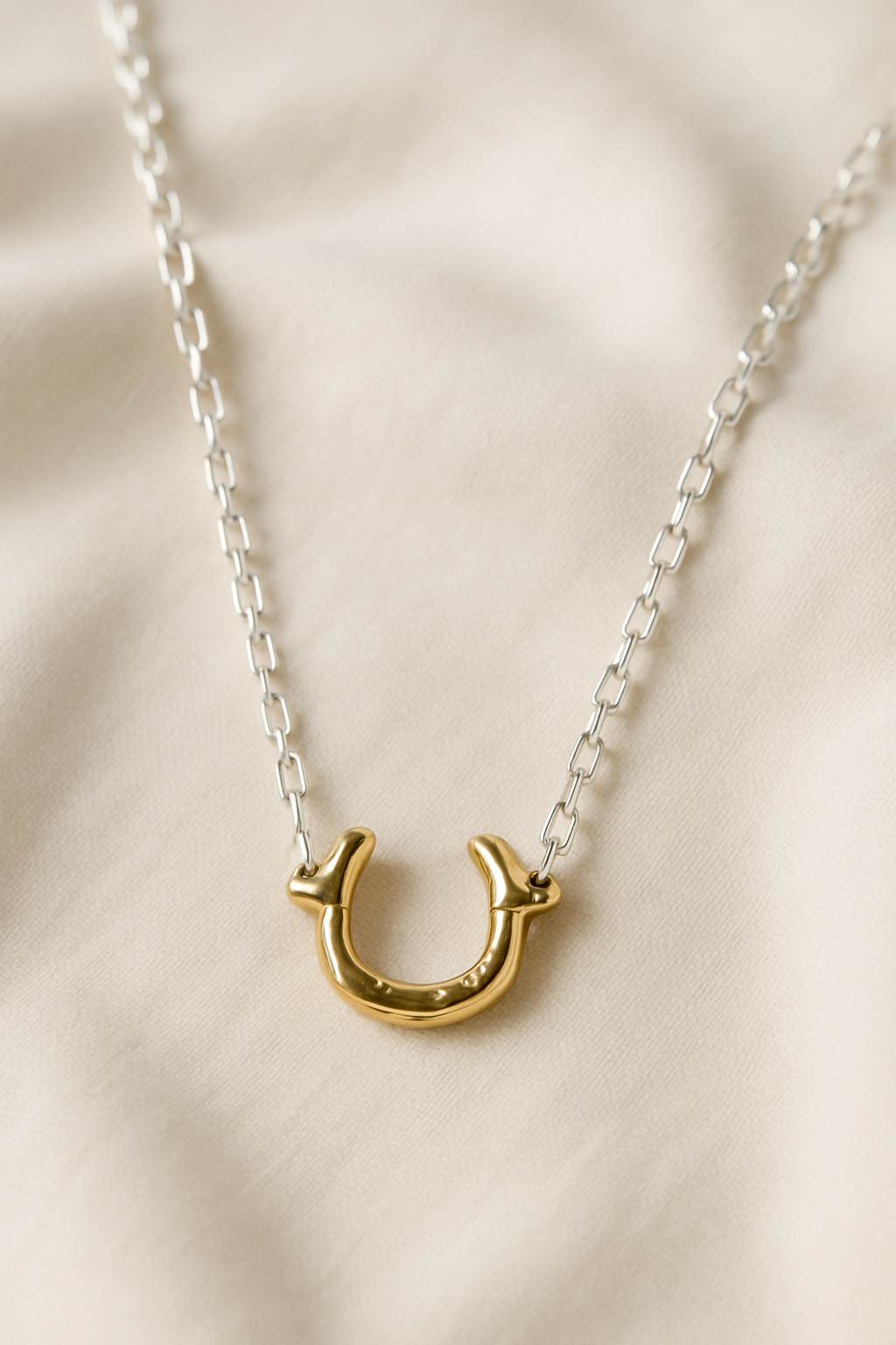 Hand made horse shoe necklace