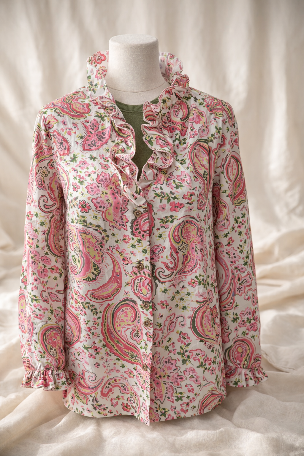 Pink Paisley Blouse